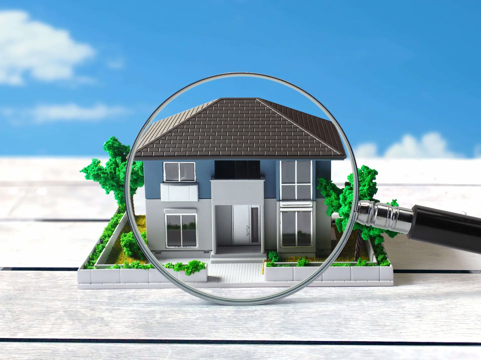 DPE maison — une maison miniature passée à la loupe